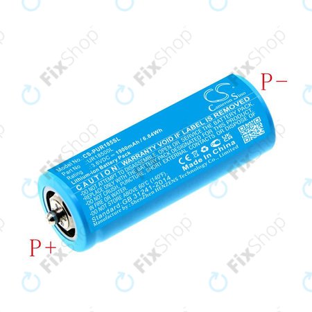 Baterie pro Braun Silk-épil 5, Silk-épil 7, Silk-épil 9, 1900mAh, Li-Ion, 3.6V, UR18500L, HQ