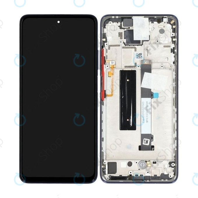 Xiaomi Mi 10T Lite 5G - LCD Displej + Dotykové Sklo + Rám (Atlantic Blue) - 5600030J1700, 5600090J1700 Genuine Service Pack