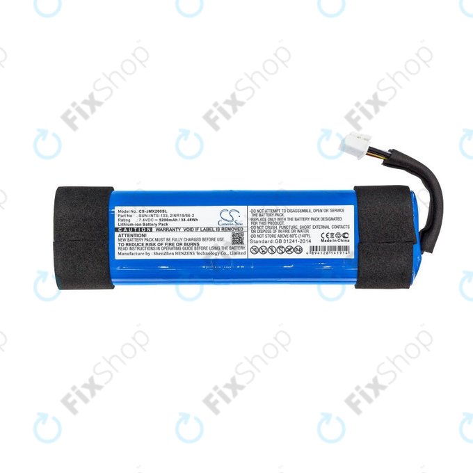 Baterie pro JBL Xtreme 2, 5200mAh, Li-ion, 7.4V, SUN-INTE-103, HQ