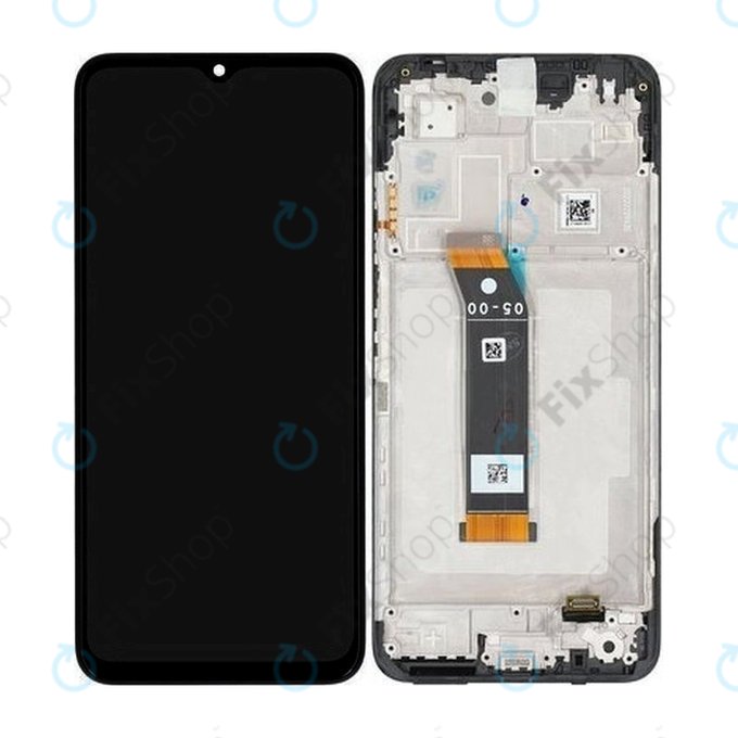Xiaomi Poco M5, Redmi 10 5G - LCD Displej + Dotykové Sklo + Rám (Black) - 560001L19C00 Genuine Service Pack