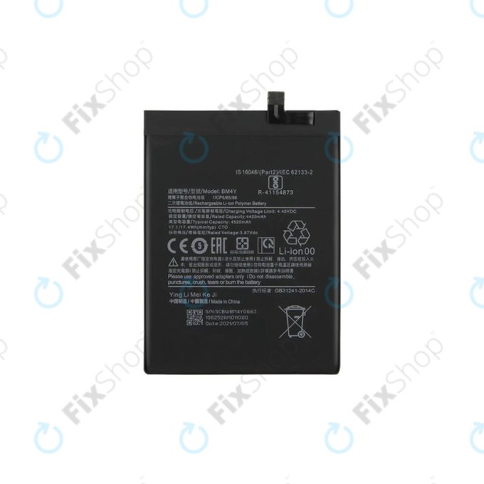 Xiaomi Mi 11i, Poco F3 - Baterie BM4Y 4520mAh