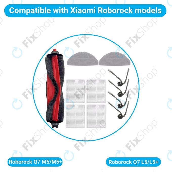 Xiaomi Roborock Q7 M5, Q7 M5+, Q7 L5, Q7 L5+ - Kompletní set