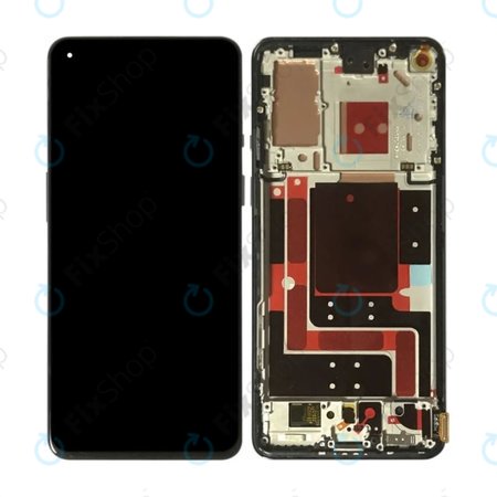 OnePlus 9 - LCD Displej + Dotykové Sklo + Rám (Black) TFT