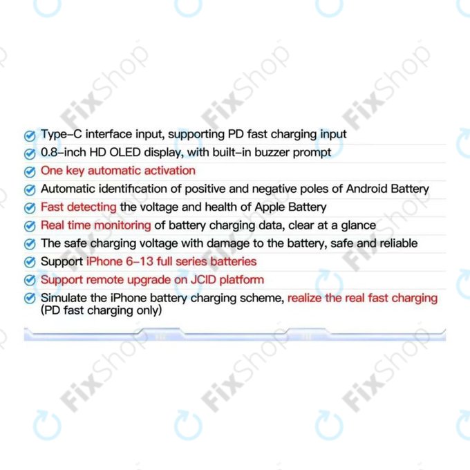 JC BT01 - Charging Board pro Baterie (iPhone 6 - 13 Pro Max)