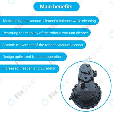 Ecovacs Deebot N-series, T-series, Ozmo-series - Kolo s Motorem (Pravé)