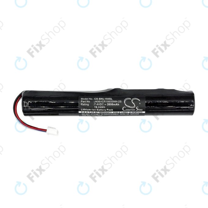 Baterie pro Bang & Olufsen Beolit 15, 17, Beoplay A2, 2600mAh, Li-Ion, 7.4V, J406/ICR18650NH-2S, HQ