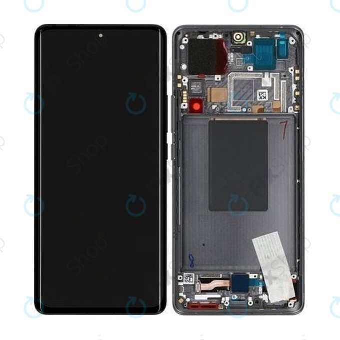 Xiaomi 12 Pro 2201122C 2201122G - LCD Displej + Dotykové Sklo + Rám (Grey) - 56000300L200, 56000800L200 Genuine Service Pack