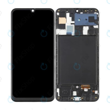 Samsung Galaxy A50 A505F - LCD Displej + Dotykové Sklo + Rám (Black) OLED