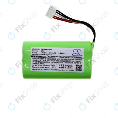 Baterie pro Sony SRS X3, XB2, XB20, 2600mAh, Li-Ion, 7.4V, ST-01, HQ