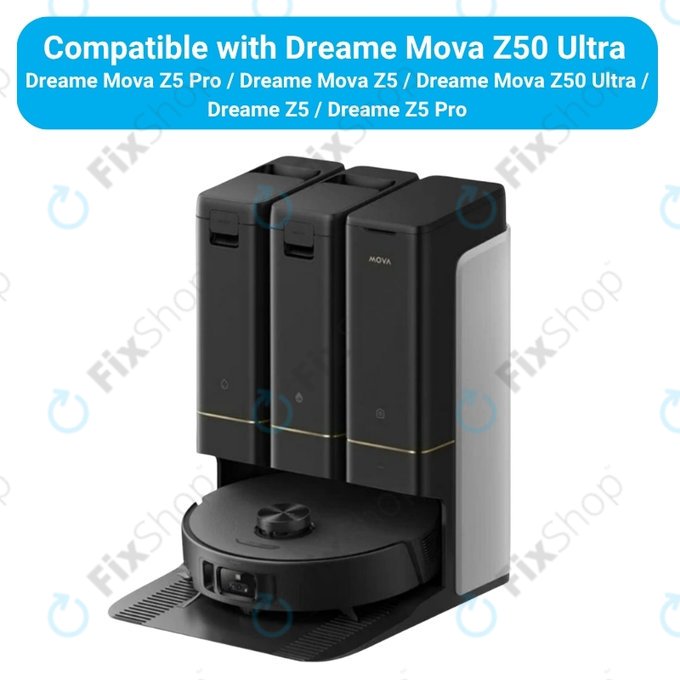 Sada náhradních dílů pro Dreame Mova Z50 Ultra, Z5, Z5 Pro (2x Hlavní kartáč, 4x Filtr, 4x Boční kartáč, 4x Mopovací útěrka, 4x Boční mopovací utěrka, 4x Sáček na prach)