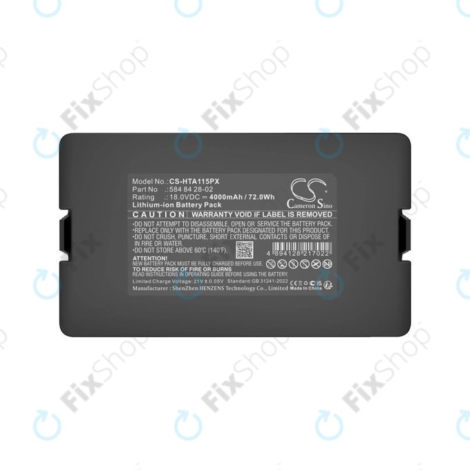 Baterie pro Flymo Easilife 200, Gardena Automower 310, Husqvarna Automower 315X, 4000mAh, Li-Ion, 18.0V, 584 84 28-02, HQ