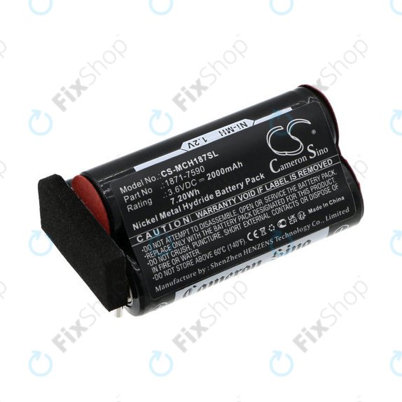 Baterie pro Moser ChromStyle, Wella Academy, Super Cordless, 2000mAh, Ni-MH, 3.6V, 1871-7590, HQ
