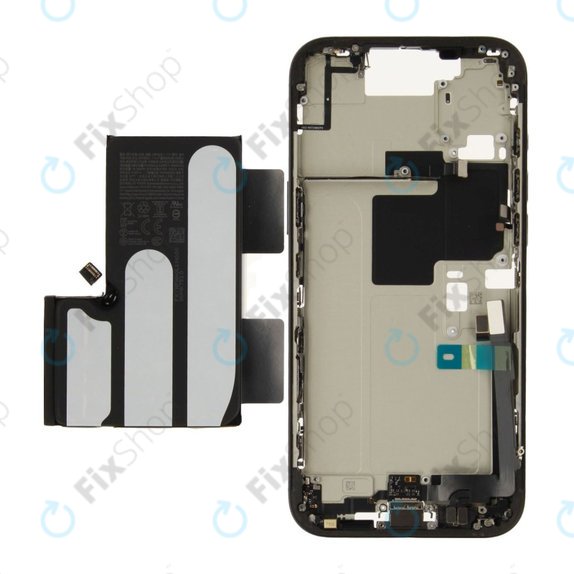 Střední Rám s Baterií pro iPhone 16 Pro Max | Black Titanium | ZD076-00693 | Genuine Apple