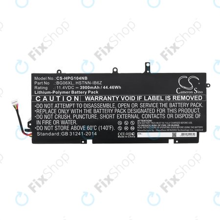 Baterie pro HP Elitebook 1040 G3, 3900mAh, Li-Pol, 11.4V, BG06XL, HQ