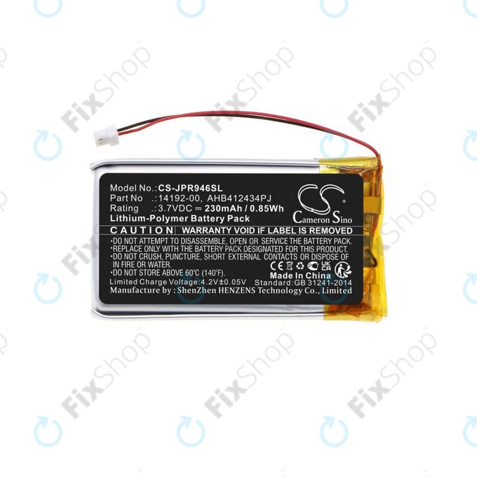 Baterie pro Jabra Pro 9400, 9450, 9460, 9465, 9470, 230mAh, Li-Pol, 3.7V, 14192-00, HQ
