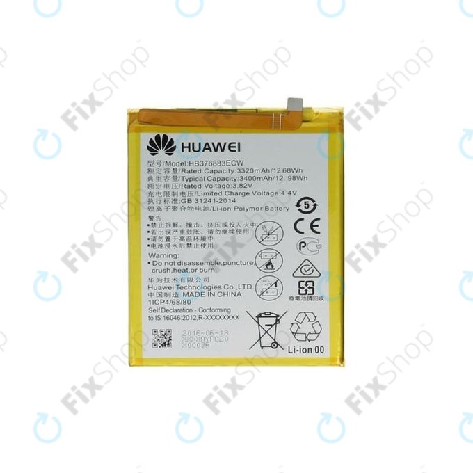 Huawei P9 Plus - Baterie HB376883ECW 3400mAh - 24022009 Genuine Service Pack