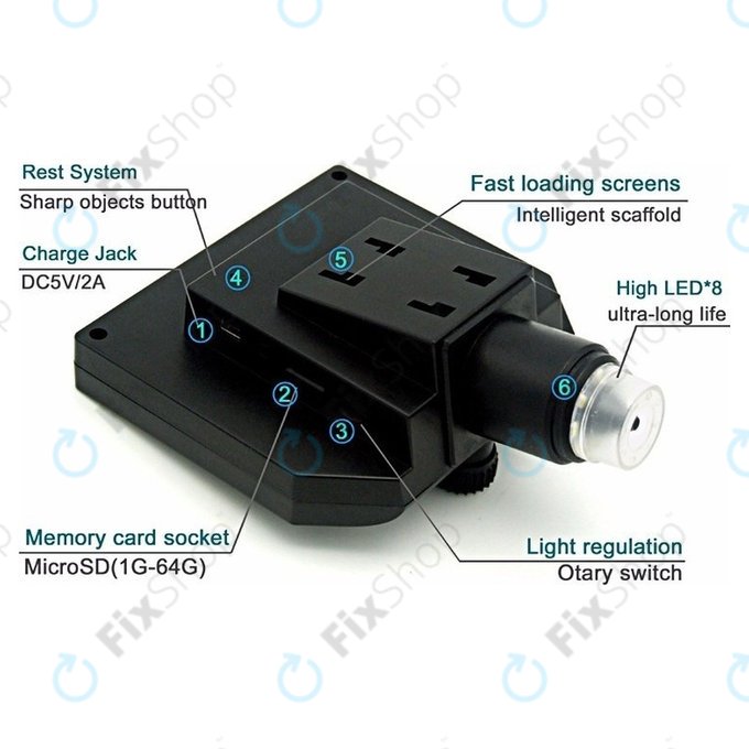 Wi-Fi Přenosný Digitální Mikroskop / Kamera / Lupa (1080p)