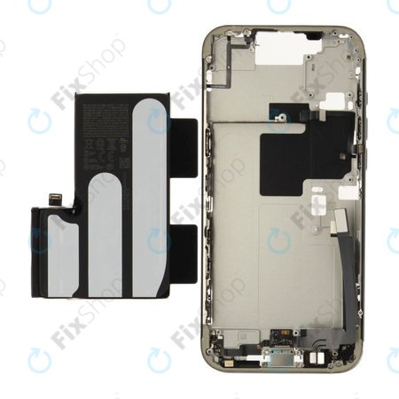 Střední Rám s Baterií pro iPhone 16 Pro Max | White Titanium | ZD076-00694 | Genuine Apple