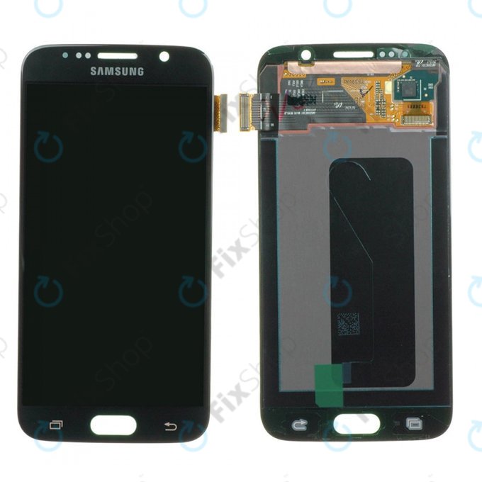 Samsung Galaxy S6 G920F - LCD Displej + Dotykové Sklo (Black Sapphire) - GH97-17260A Genuine Service Pack
