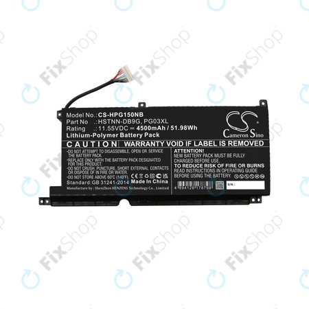 Baterie pro HP Pavilion Gaming 15,16, Spectre X360 15, 4500mAh, Li-Pol, 11.55V, 3ICP6/60/72, HQ