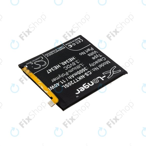 Baterie pro Nokia 7.1, 3000mAh, Li-Pol, 3.8 V, HE340, HQ