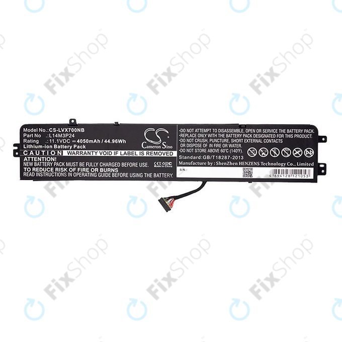 Baterie pro Lenovo Ideapad 700, Legion Y520, R720, 4050mAh, Li-Ion, 11.1V, L14M3P24, HQ