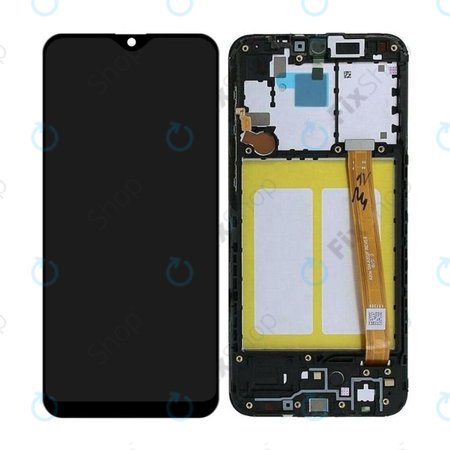 Samsung Galaxy A20e A202F - LCD Displej + Dotykové Sklo + Rám (Black) TFT