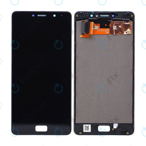 Lenovo P2 P2a42 - LCD Displej + Dotykové Sklo + Rám (Black) TFT