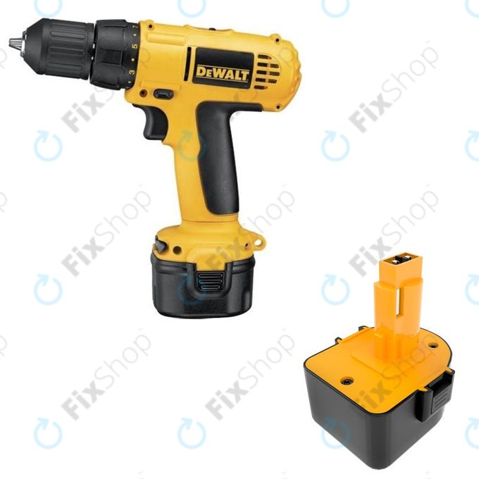 Baterie pro Dewalt DCD940B2, DCD910KX, 1500mAh, Ni-MH, 12V, DC9071, DE9074, HQ