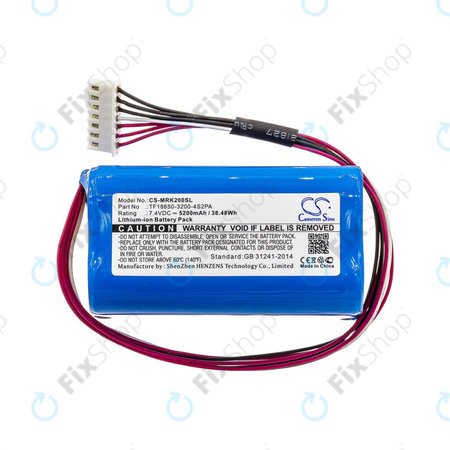 Baterie pro Marshall Kilburn II, 5200mAh, Li-Ion, 7.4V, TF18650-3200-4S2PA, HQ