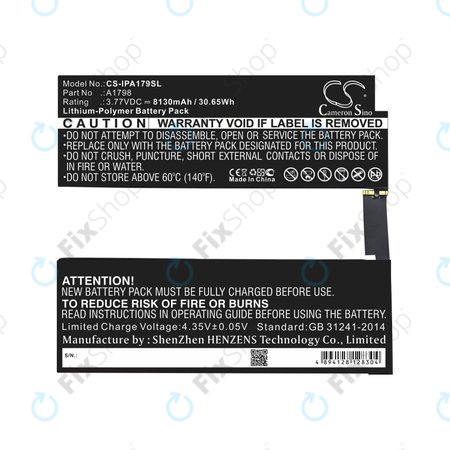 Apple iPad Pro 10.5 (2017) - Baterie A1798 8130mAh HQ