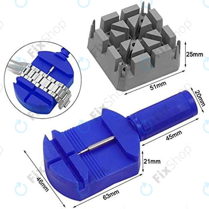 Sada hodinářských nástrojů na opravu hodinek - 16ks