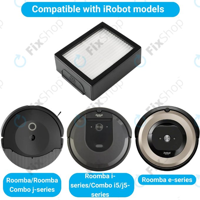 iRobot Roomba e-series, i-series, j-series - HEPA Filtr (3ks)