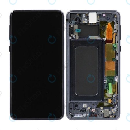 Samsung Galaxy S10e G970F - LCD Displej + Dotykové Sklo + Rám (Prism Black) TFT