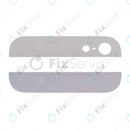 Apple iPhone 5 - Zadní Skleněné Lišty (White)