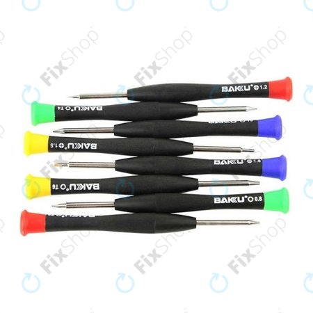 Baku BK-6108 - Sada Šroubováků na Servis Telefonů, Tabletů a Notebooků (8ks)