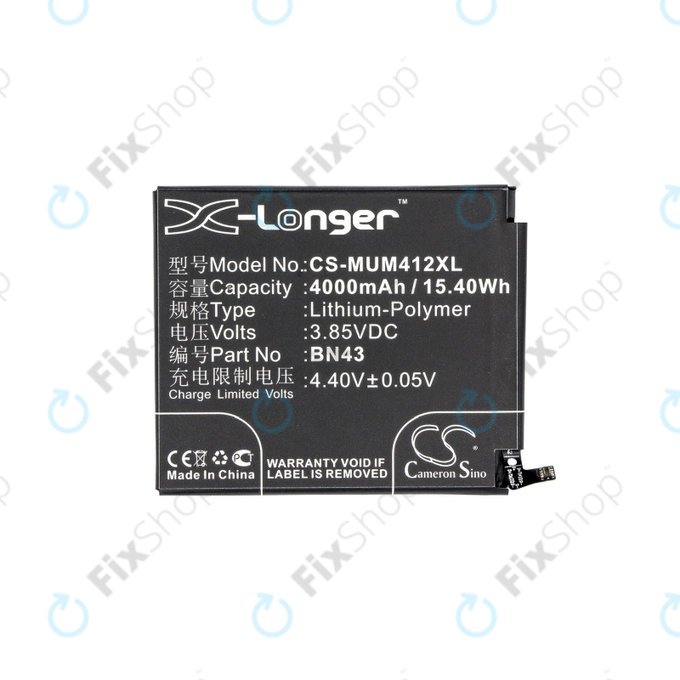 Xiaomi Redmi Note 4X - Baterie BN43 4000mAh HQ