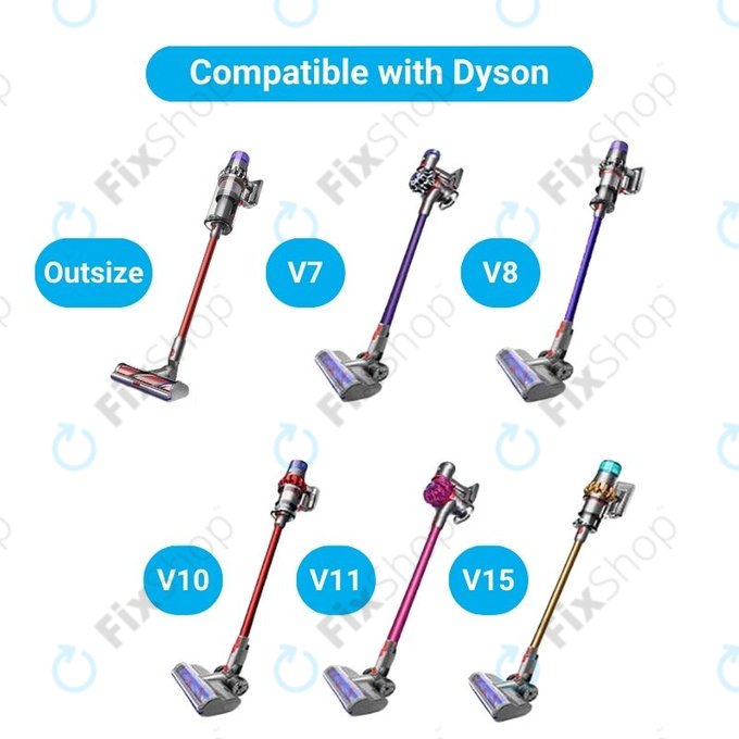 Dyson V-series, Outsize - Podlahová Hubice (2x Váleček)