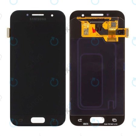 Samsung Galaxy A3 A320F (2017) - LCD Displej + Dotykové Sklo (Black Sky) - GH97-19732A, GH97-19753A Genuine Service Pack
