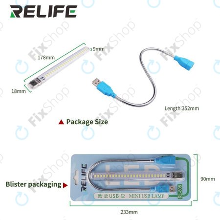 Relife RL-805 - USB Mini LED Lampa