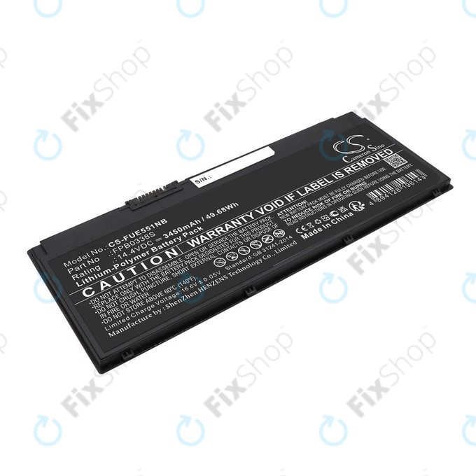 Baterie pro Fujitsu Lifebook E4411, E448, E458, 3450mAh, Li-Pol, 14.4V, FPB0338S, HQ