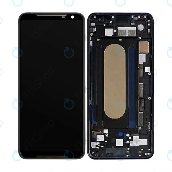 Asus ROG Phone 2 ZS660KL - LCD Displej + Dotykové Sklo + Rám (Black) OLED