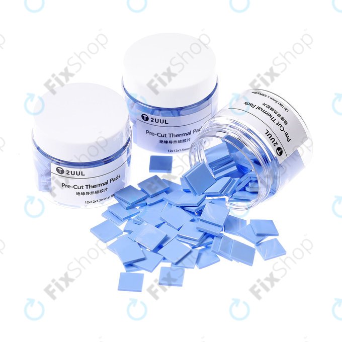 2UUL - Sada Ochranných Silikonových Polštářků - 12 x 12 x 1.5mm (100ks)