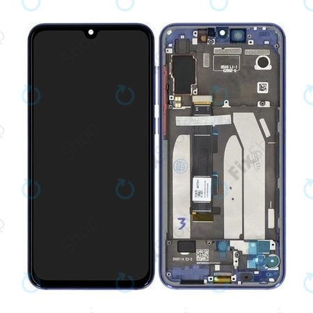 Xiaomi Mi 9 SE - LCD Displej + Dotykové Sklo + Rám (Ocean Blue) - 5610100210B6 Genuine Service Pack