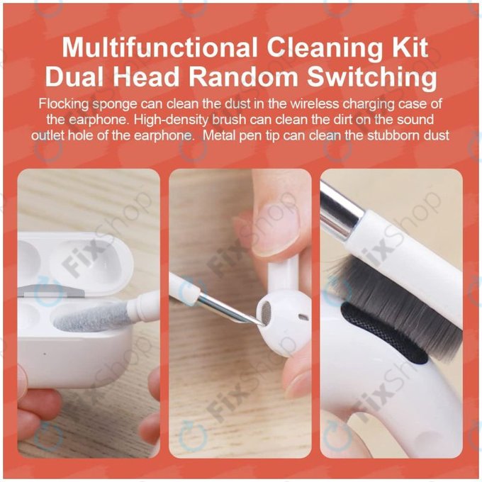 Multifunkční Čistící Kartáč + Čistící Pero + Vytahovač Kláves