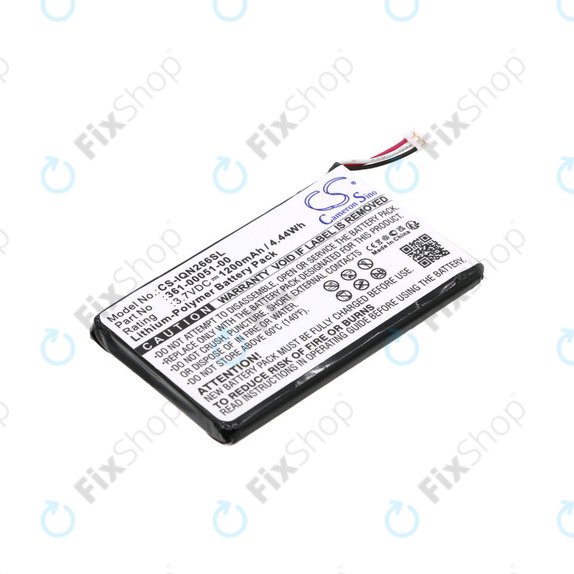 Baterie pro Garmin Nüvi 2660, 1200mAh, Li-Pol, 3.7V, 361-00051-00, HQ