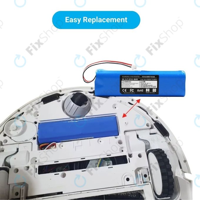 Xiaomi Roidmi EVE Plus, Viomi, Lydsto, Proscenic, Tefal - Baterie XJT-2P4S-6800 Li-Ion 14.4V 6800mAh