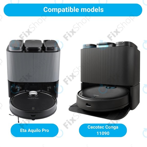 Sada náhradních dílů pro Eta Aquilo Pro, Cecotec Conga 11090 (1x Hlavní kartáč, 2x Filtr, 2x Boční kartáč)
