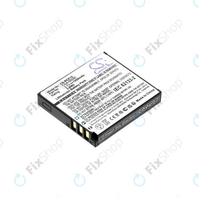 Baterie pro Panasonic Lumix DMC, 1050mAh, Li-Ion, 3.7V, DMW-BCE10, HQ