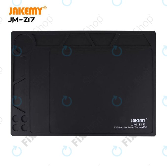 Jakemy JM-Z17 - ESD Teplovzdorná Silikonová Podložka - 36 x 26cm + Magnetická Podložka